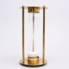 TopComfy Decorative Object Modern Table Clock with Minimalist Wire Design for Stylish Home Decor, Gold, 6"*6"*11.5" - 2 of 4