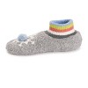 MUK LUKS Women's Cozy Ribbed Cuff Booties, Charcoal - 3 of 4