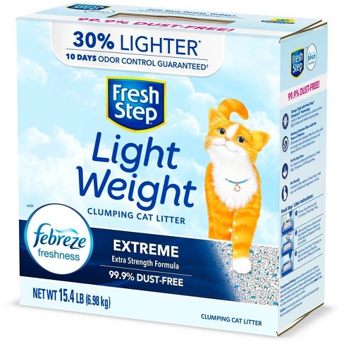 Fresh Step Lightweight Extreme Scented Litter with the Power of Febreze Clumping Cat Litter- 15.4lb - image 1 of 4