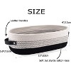 ATTOP Cotton Rope Toilet Basket Bathroom Decor Baskets, Toilet Paper Holder Basket, Farmhouse Home Decor Organizing Small Baskets 13"x5.9"x4" Black - 2 of 4