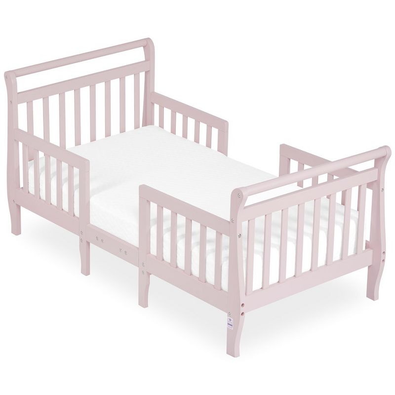 Dream On Me JPMA Certified Emma 3-in-1 Convertible Toddler Bed, Blush Pink, 3 of 17
