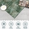 Low Pile Plaid Indoor Area Rug in Charcoal - Stain & Slip-Resistant Low Maintenance Washable Carpet - 3 of 4