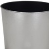 HomeRoots 7" Silver Recycled Plastic Indoor Outdoor Round Pot Planter - 3 of 3