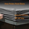 LISM 6 Piece Microfiber Sheet Set,Luxury Egyptian Sheet Fits 18-24" Deep Pocket Mattress - 3 of 4
