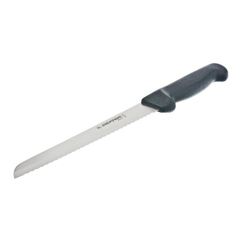 Dexter Basics Scalloped Slicer, Black Handle, 10" - one knife., 3 of 4