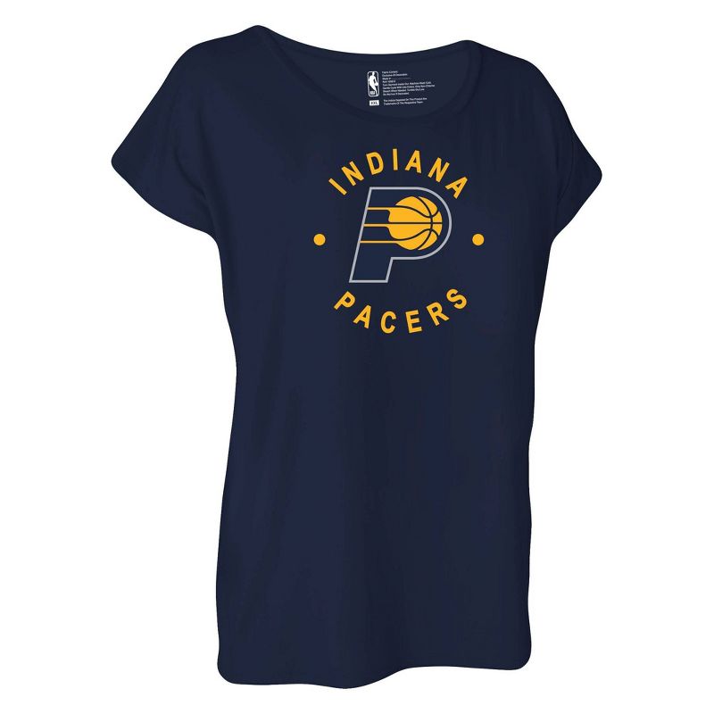 NBA Indiana Pacers Women&#39;s Dolman Short Sleeve T-Shirt, 3 of 5