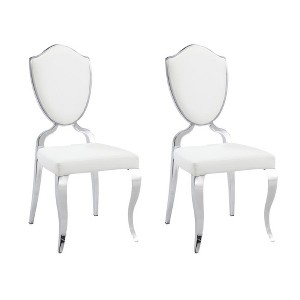 Chintaly Imports,Shield-Back Side Chair With Cabriole Legs - Set of 2 - 1 of 2