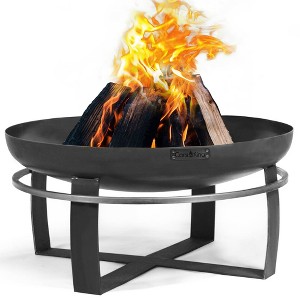 Good Directions Viking 24" Outdoor Fire Pit Black - 1 of 4