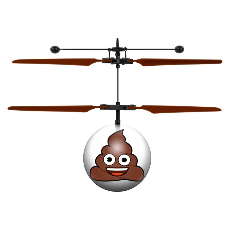 Poop Emoji UFO Ball Helicopter, 1 of 4