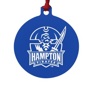 Hampton University Pirates Logo Aluminum Holiday Christmas Tree Ornament - 1 of 4