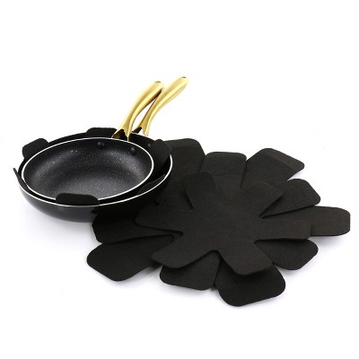 Black and Gold 12-Piece Nonstick Aluminum Cookware Set