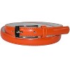 CTM Women's Skinny 3/4 Inch Leather Dress Belt (Pack of 2) - 4 of 4