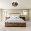 Airsurfer 12.5-Inch Enclosed Ceiling Fan with Remote, 7 Blades, Quiet Reversible Motor, Caged Light for 3 E12 Bulbs - 2 of 4