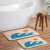 Deny Designs Ninola Design Butterflies Wings Sky Blue Memory Foam Bath Mat - 4 of 4