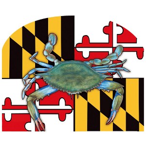 Briarwood Lane Everyday Art Sign 8.25x10.25 Maryland Crabs Summer Art Sign - 1 of 4