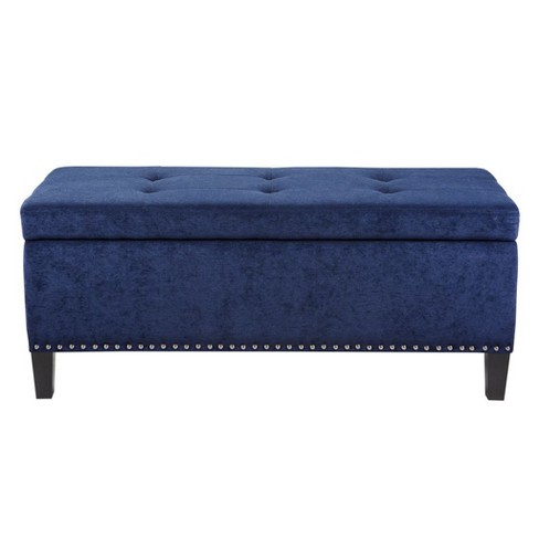 NicBex Modern 42" Storage Bench Upholstered Accent Stools with Tufted Top for Bedroom and Entryway - image 1 of 4