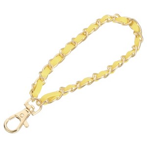 Unique Bargains Leather Removable Wallet Keychain Bag Replacement Wristlet Straps - 1 of 4