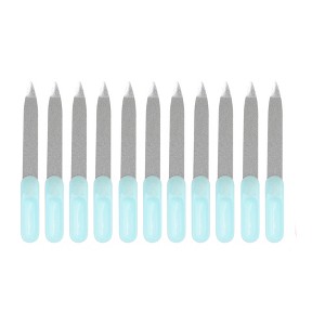 Unique Bargains Durable Stainless Steel Nail Files 10 Pcs - 1 of 4