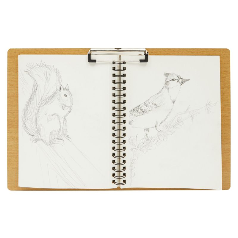Juvale Extra Large Wooden Clipboard 11x17.3, Wood Horizontal Lap Board with Clip for Drawing Sketch, 3mm Thick, 5 of 9