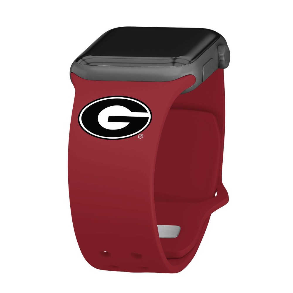 NCAA Georgia Bulldogs Silicone Apple Watch Band 38/40/41mm - Red