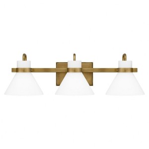 Quoizel Lighting Regency 3 - Light Vanity in  Weathered Brass - 1 of 4