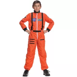 Underwraps Costumes Astronaut Explorer Child Costume (Orange), Small
