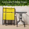 Best Choice Products 3-Piece Patio Bistro Dining Furniture Set w/ Round Textured Glass Tabletop, Folding Chairs - 4 of 4