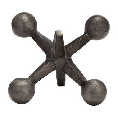 Sagebrook Home Metal Jacks Abstract Sculpture for Room, Bedroom or Office Decor, Aluminum