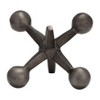 Sagebrook Home Metal Jacks Abstract Sculpture for Room, Bedroom or Office Decor, Aluminum - 2 of 4