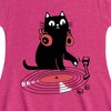 Girls' - Instant Message - DJ Cat Fit & Flair Cap Sleeve Graphic Dress - 2 of 4