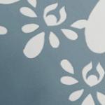 daisy medallion / light blue