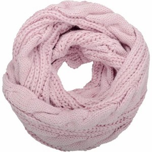 Zuppad Womens Thick Ribbed Knit Winter Infinity Circle Loop Scarf - 1 of 4