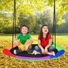 Costway 40'' Flying Saucer Tree Swing for Kids Round Tree Swing for Outdoor - 2 of 4