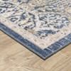 Captiv8e Designs Clara Textural Distressed Traditional Navy/Gold Rug - 2 of 4