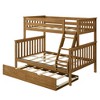 Plank+Beam Solid Wood Twin over Full Bunk Bed with Storage Trundle for Adults/Kids - 4 of 4