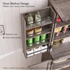 SinCiDo Farmhouse Kitchen Pantry with Barn Doors and Adjustable Shelves, Storage Cabinet, Rustic Wood Cupboard for Kitchen - 3 of 4