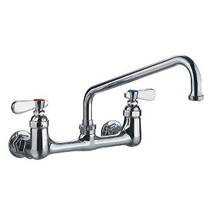 ALFI Heavy Duty Wall Mount Utility Faucet with an Extended Swivel Spout and Lever Handles - 1 of 1
