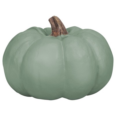 Elanze Designs Sage Green 6 inch Resin Harvest Decorative Pumpkin