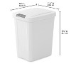7.5 gallons black plastic touch-type trash can, suitable for offices, bedrooms and kitchens - 4 of 4