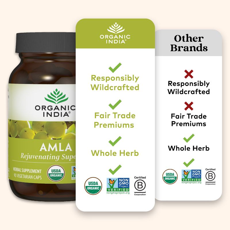 ORGANIC INDIA Amla Herbal Vitamin Supplement, 5 of 8