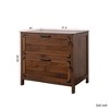 Bella Depot 31.5'' 2 Drawer Farmhouse Filing Cabinet with Lock - 4 of 4