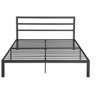 Gulches Queen Size Metal Bed Frame with Headboard Charcoal Grey - 4 of 4