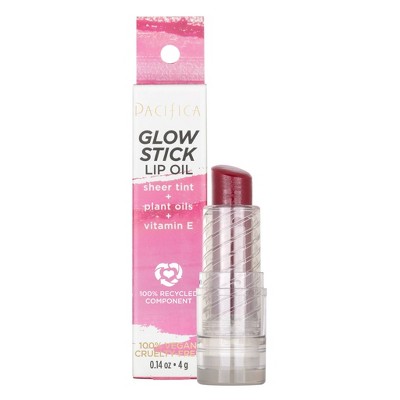 Pacifica Glow Stick Lip Oil - Crimson Crush - 0.14oz