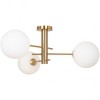 Artcraft Lighting Bonita 3 - Light Semi-Flush Mount in  Brass - 3 of 4