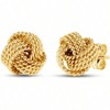 Sterling Silver Love Knot Stud Earrings - Lightweight Twisted Design for Women - 2 of 4