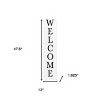 HomeRoots 48" White And Black Solid Wood Birdhouse Welcome Porch Sign - 3 of 4