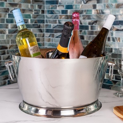 Stainless Steel 3.2 Gallon Beverage Tub with Handles