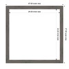 Amanti Art 27"x27" Regis Barnwood Gray Narrow Framed Magnetic Dry Erase Board - 4 of 4