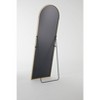 DOMETOUR Floor Standing Mirror Arched 59'' Full Length Wall Mirror with Stand Aluminum Alloy Thin Frame for Bedroom and Living Room - 4 of 4