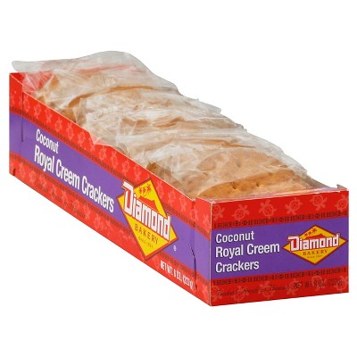 Diamond Bakery Coconut Royal Creem Crackers - 8oz